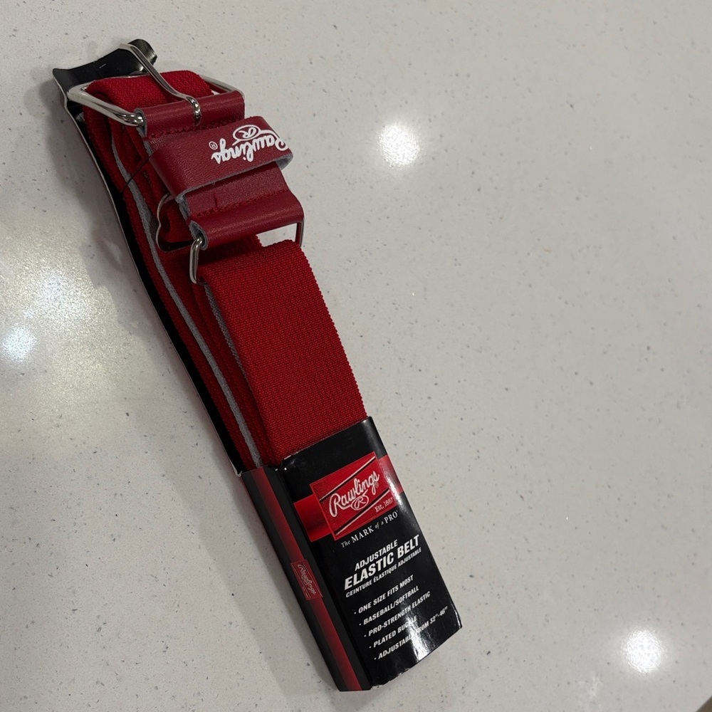 Rawlings Vibrant Red baseball Belt size small